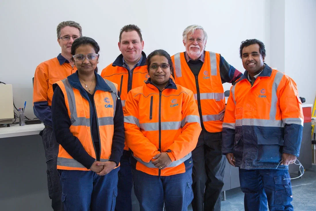 Members of the Calix laboratory and operations team