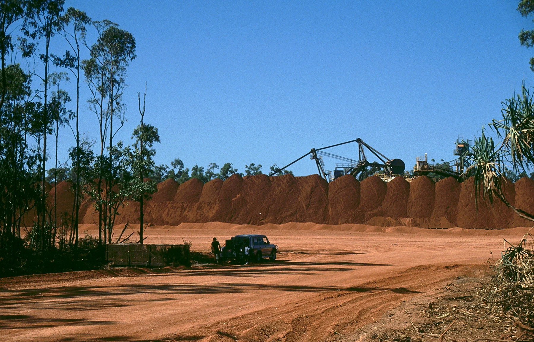 Bauxite mining at Weipa in Cape York, Queensland